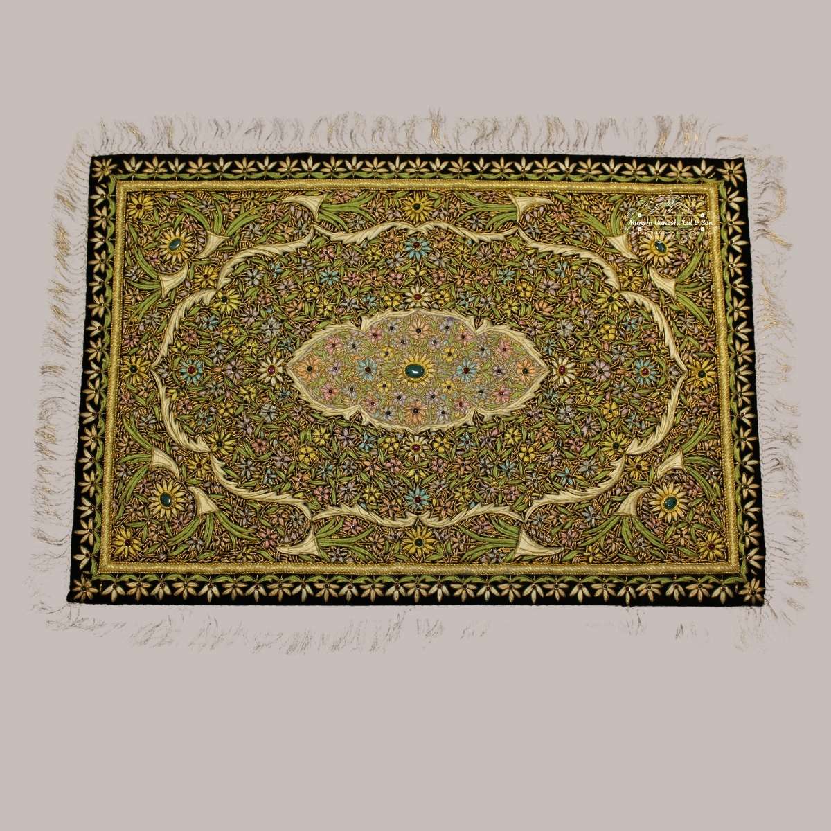 Wool Carpet Embroidered Art Work