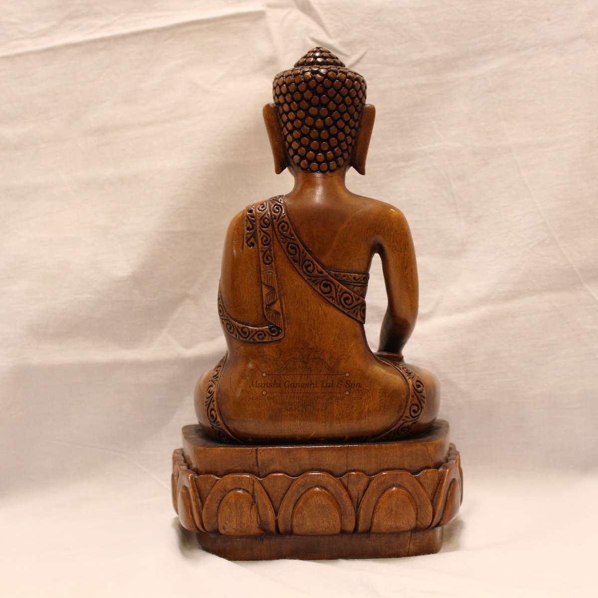 Buddha Dhyan Mudra Wooden Statue