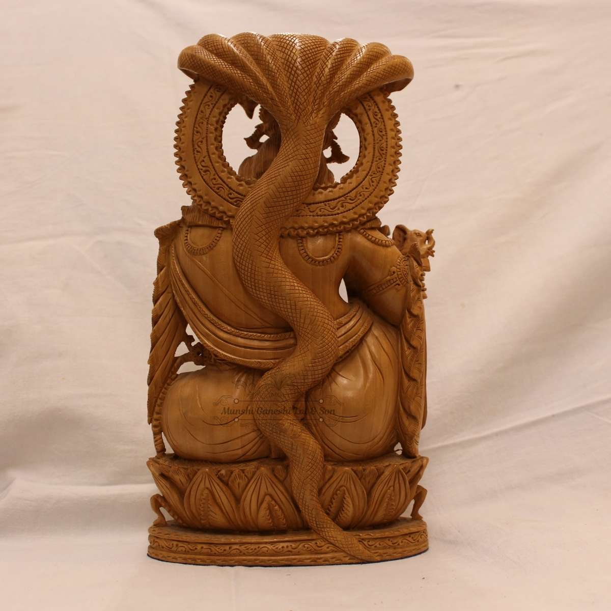 Lord Krishna Wooden Statue