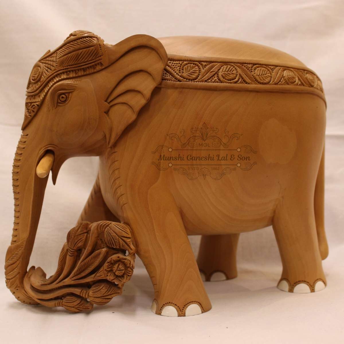 Wooden Crafted Elephant